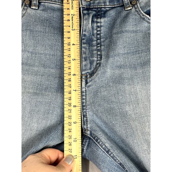 Talbots Flawless Five-Pocket Slim Ankle light wash jeans, size 0 - Picture 8 of 10